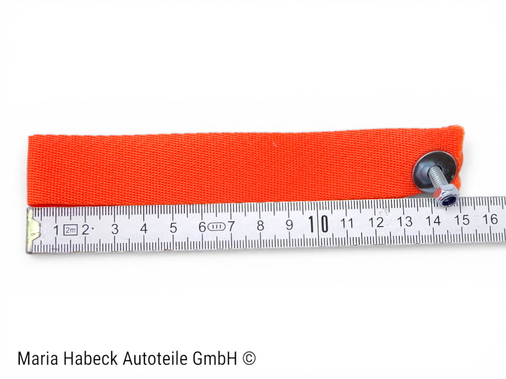 S-Trim Türschlaufe Türentriegelung orange  SET kpl mit Rosette Porsche 911  964