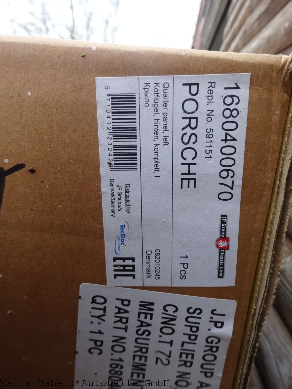 JP rear left side panel  for Porsche 911 Targa year 74-77  591151  91150306144