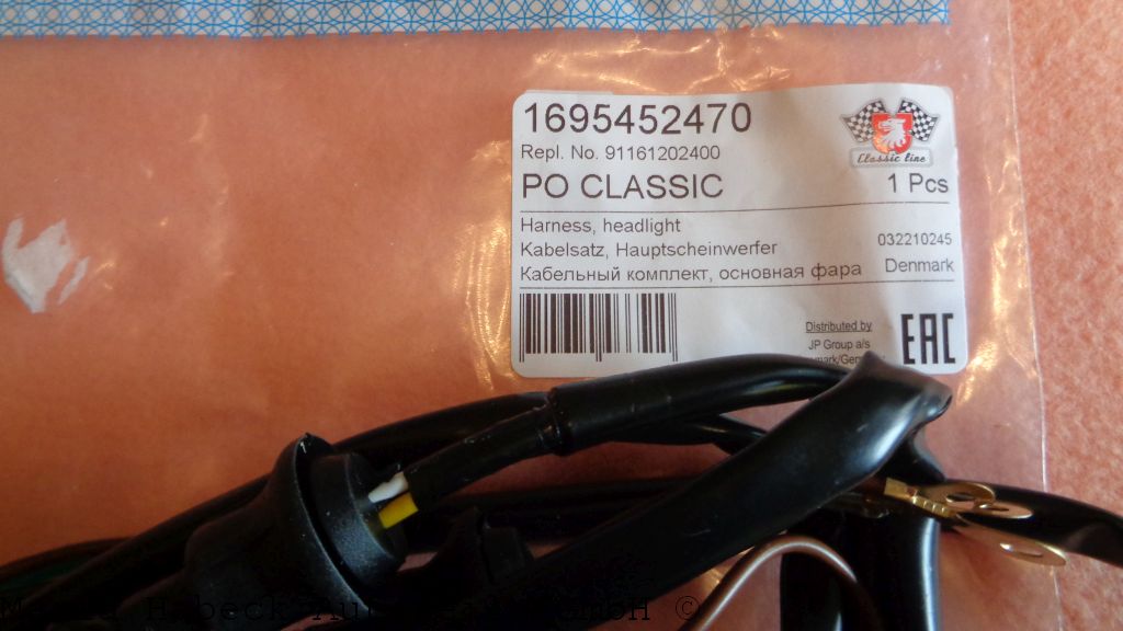 JP Wiring harness for  headlamp left  69-73   91161202400 JP Wiring harness for  headlamp left  69-73   91161202400