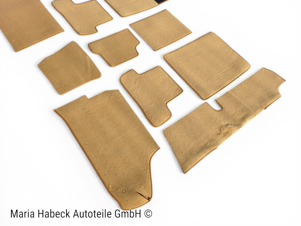 S-Trim Teppichsatz Teppichboden  braun  dattel  10 tlg  Porsche 914