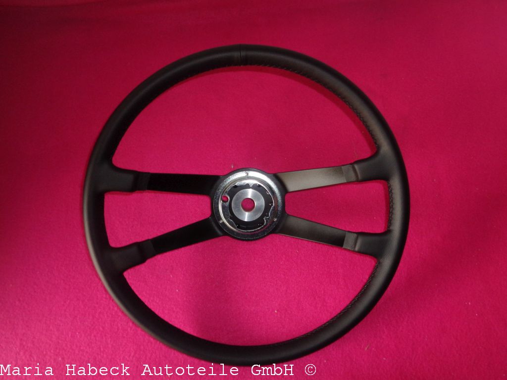 JP Lenkrad aus Leder schw.  Ø420mm ohne Hupenknopf