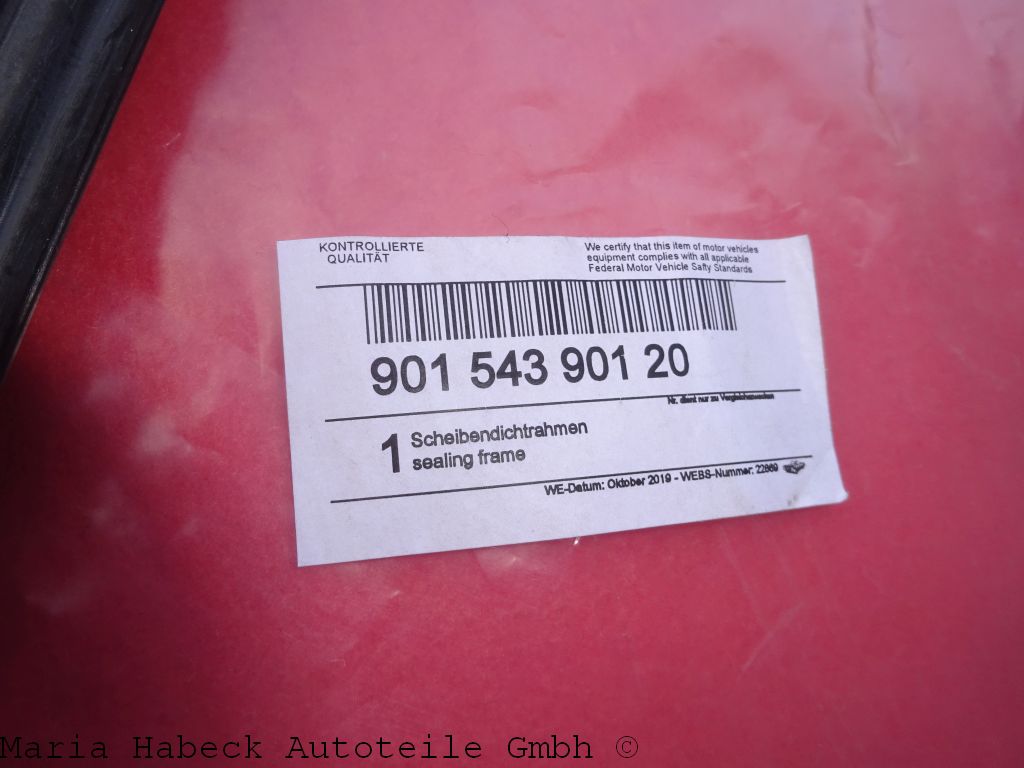 TMP Rear window seal Coupe rear left Porsche year 65-77 90154390120 TMP Rear window seal Coupe rear left Porsche year 65-77 90154390120