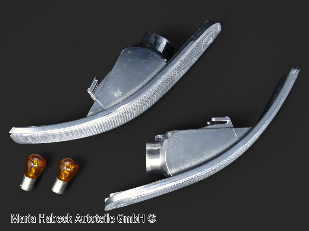 HT Blinkleuchten SET li./re. klar weiß Porsche 993 E-Prüfz. 99363106101 HT Blinkleuchten SET li./re. klar weiß Porsche 993 E-Prüfz. 99363106101