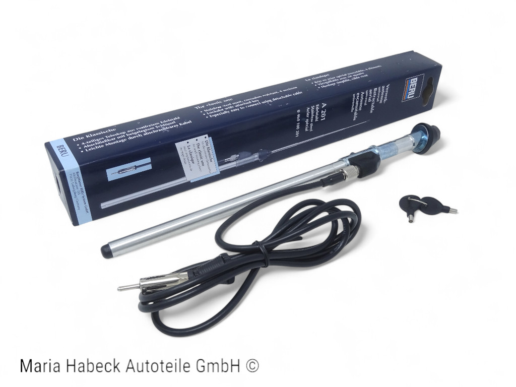 Beru Teleskop Antenne Chrom für Kotflügel A201 FIAT AUDI VW FORD OPEL Beru Teleskop Antenne Chrom für Kotflügel A201 FIAT AUDI VW FORD OPEL