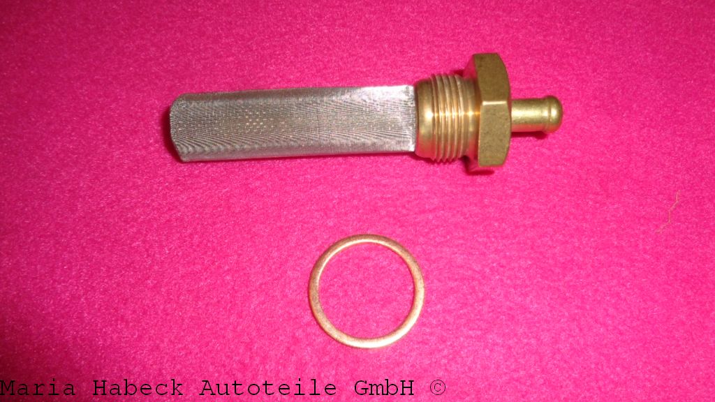 HT Benzintank - Anschlußstutzen Filter  mit Sieb 6 mm  Porsche 911   90120102306