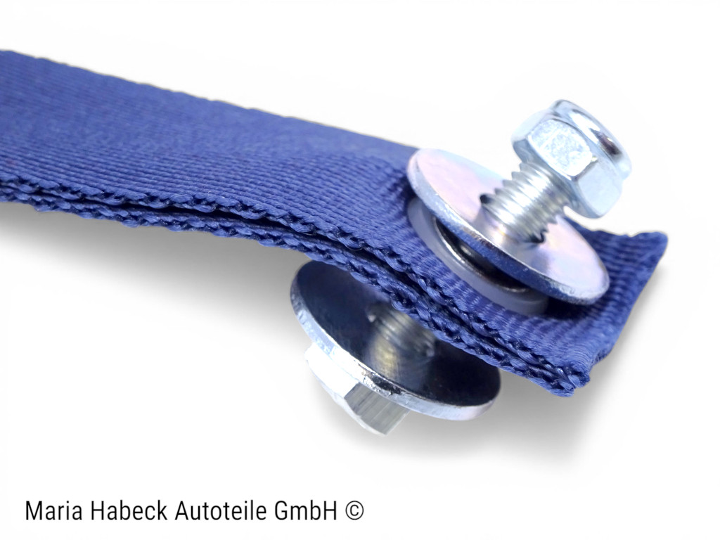 S-Trim Türschlaufe Türentriegelung blau  SET kpl mit Rosette Porsche 911  964