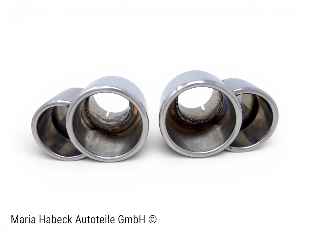 JP Exhaust Tip Stainless Set 2 pcs  for Porsche 996 3.6 GT2 / Turbo  96.903S