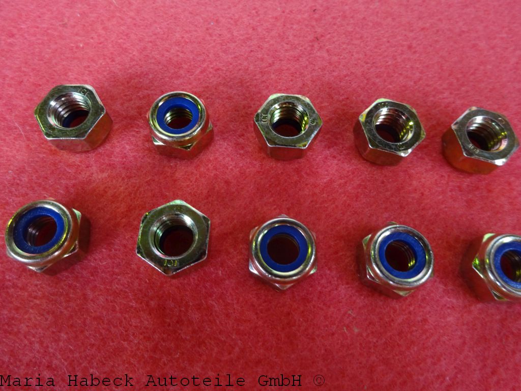 Schek SET Muttern Selbstsichernd M8, Stahl gelb verzinkt 10 Stk.    99908409502 Schek SET Muttern Selbstsichernd M8, Stahl gelb verzinkt 10 Stk.    99908409502
