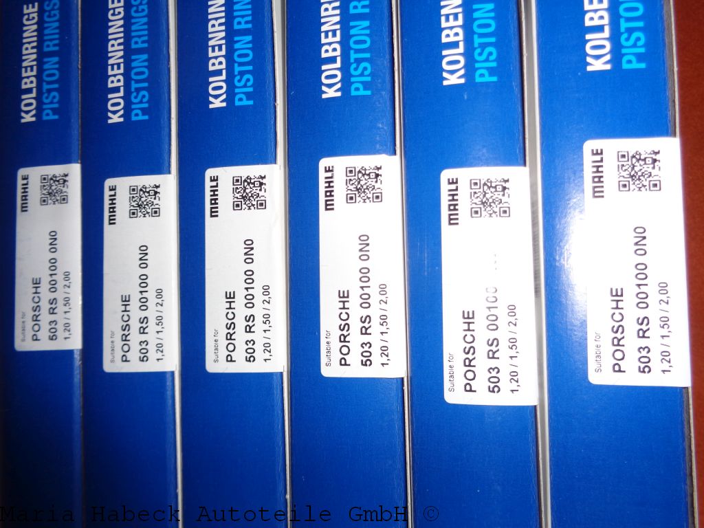 Mahle piston ring set SET 6 Porsche 997 1.2/1.5/2.0 503RS00000N0 99710305305 Mahle piston ring set SET 6 Porsche 997 1.2/1.5/2.0 503RS00000N0 99710305305