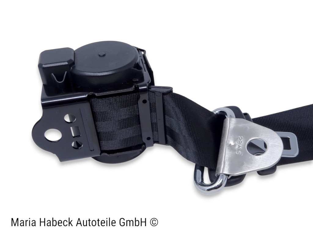 S.Trim 3-point safety belt with mounting bracket, black, Porsche 911