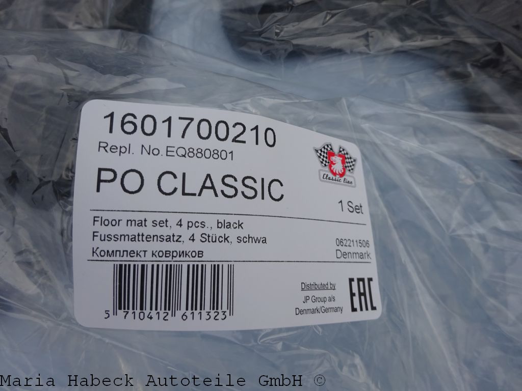 Fußmattensatz schw. Coupe 74-89   EQ880801