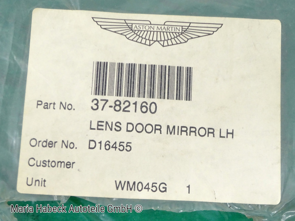 Aston Martin DB 7 Spiegelglas flach  links   37-82160