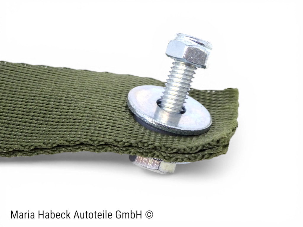 S-Trim Türschlaufe Türentriegelung grün  SET kpl mit Rosette Porsche 911 / 964
