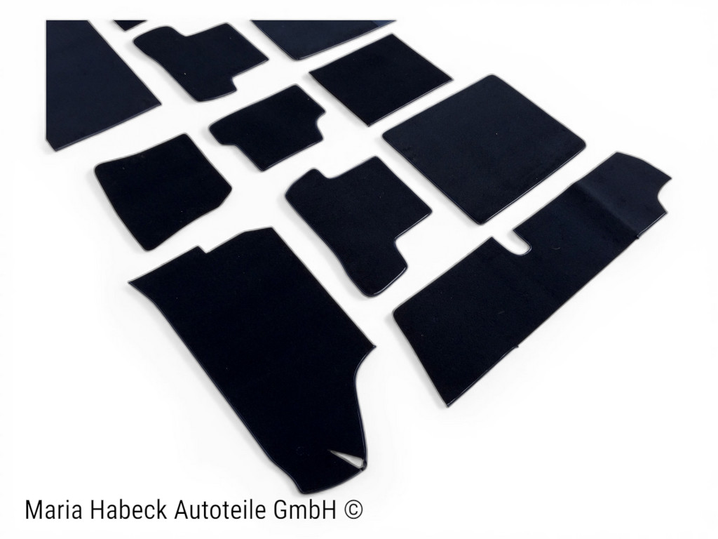 S-Trim Teppichsatz Teppichboden schwarz 10-teilig  für Porsche 914 Bj. 69-76