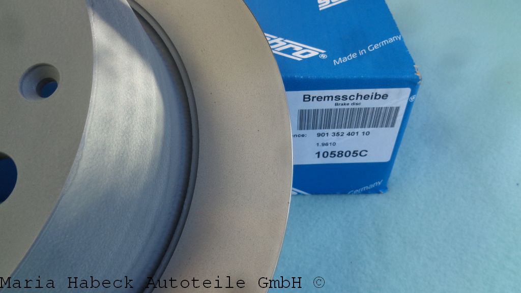 Sebro Bremsscheibe  Porsche  911 / 912 HA Voll   105805C    90135240110
