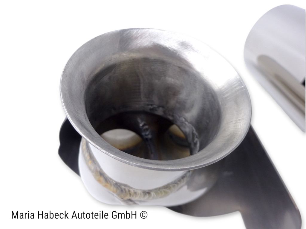 JP Endrohrblenden Turbo-Look Edelstahl  Porsche 996 Bj. 01-05 96.912S