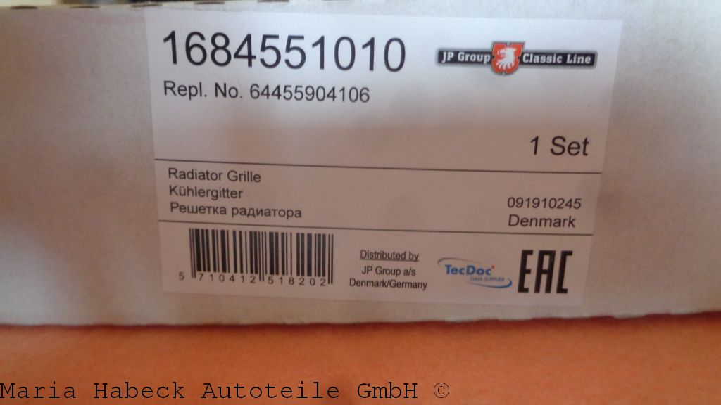 JP Ventilation grille SET rear 356B T6/C   644 559 041 06