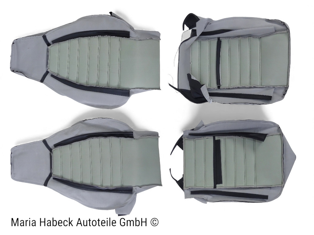 S- Trim Sitzbezug SET Kunstleder Schwarz Porsche 911 74-89