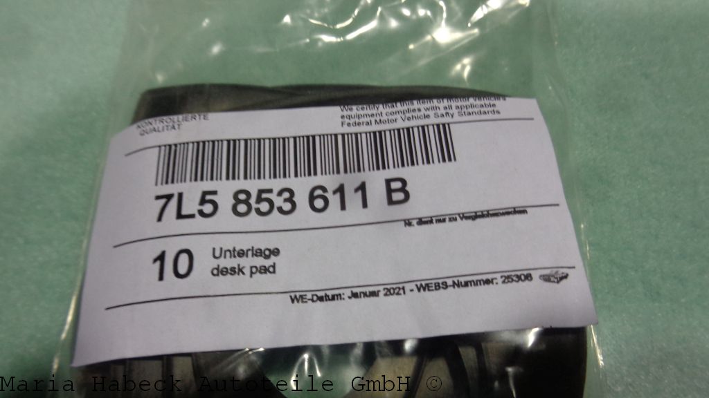 Desk pad SET with 2x self-tapping nuts 911 964 993