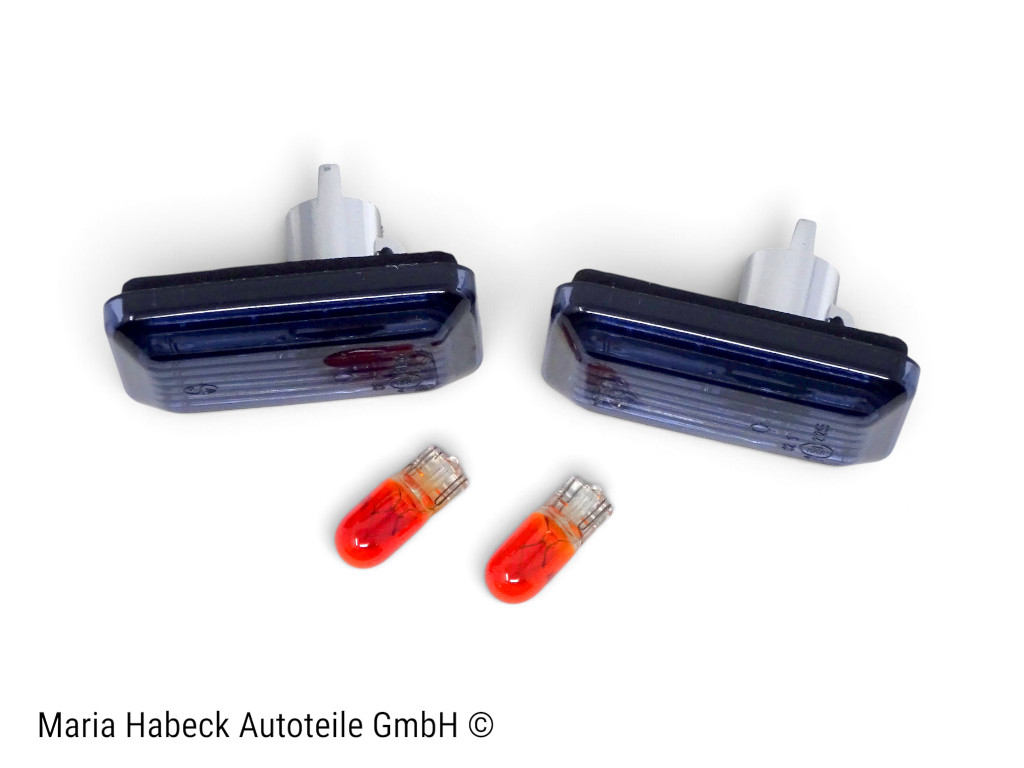 TMP  Seitenblinker schwarz Set 2 Stck kompl.  Porsche 911 / 964 / 944  4A0949101