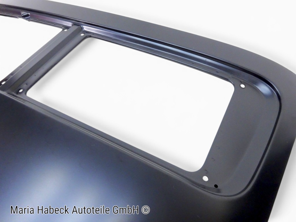 Engine hood, rear, with hole for license plate lamp  65-68   591065