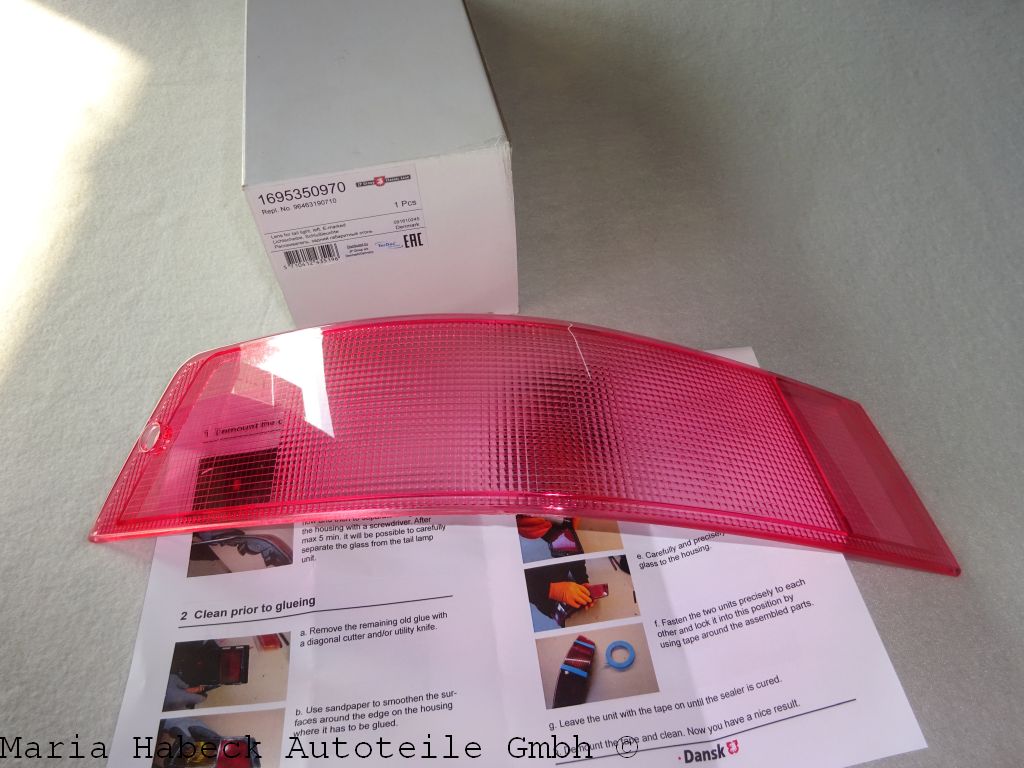 JP rear lights replacement glass Porsche 964 left 96463190710