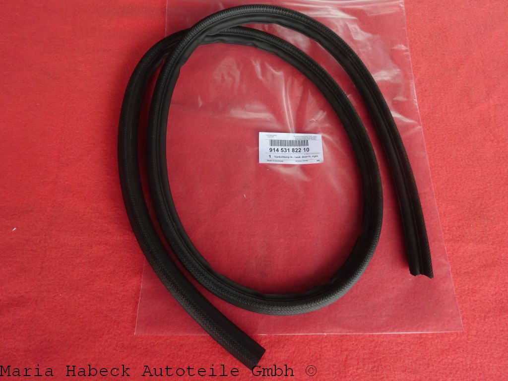 TMP door seal inside right Porsche 914 all years of manufacture  91453182210