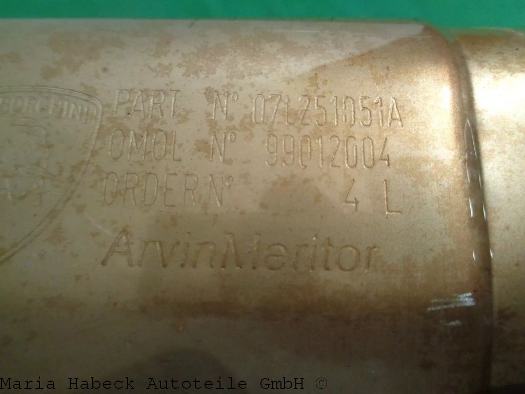 Rear silencer Gallardo 07L251051A left, mint condition, used Rear silencer Gallardo 07L251051A left, mint condition, used