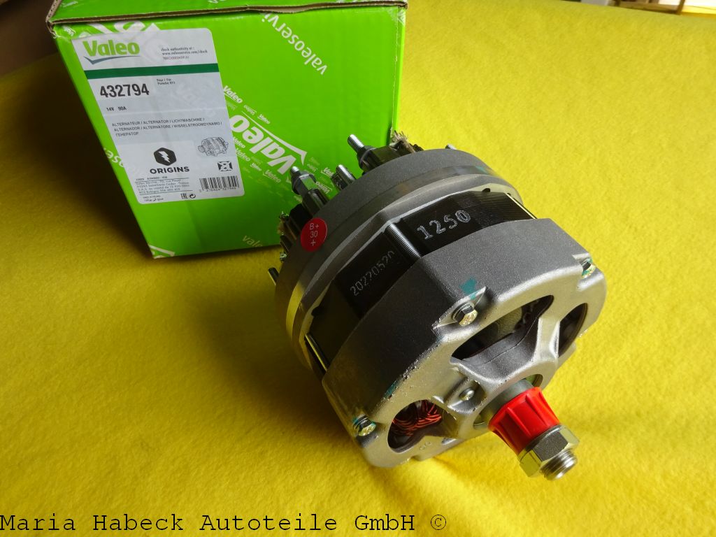 Alternator Valeo 911 3,2 14 V 90 Ah   432794