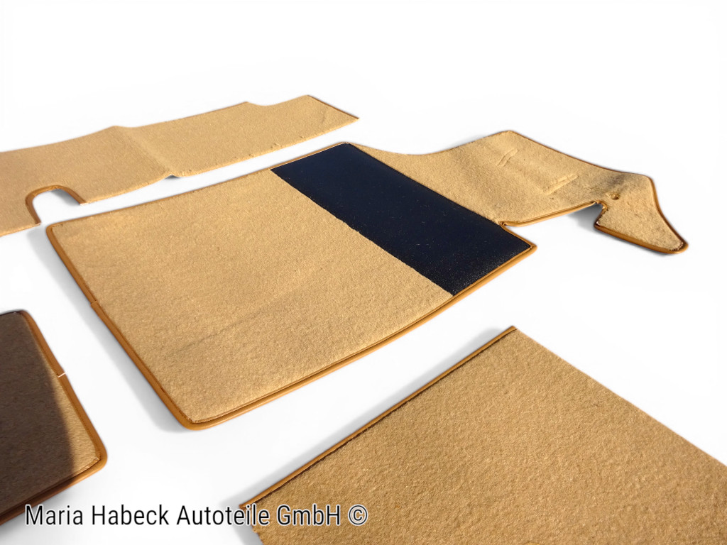 S-Trim Teppichsatz Teppichboden  braun  dattel  10 tlg  Porsche 914