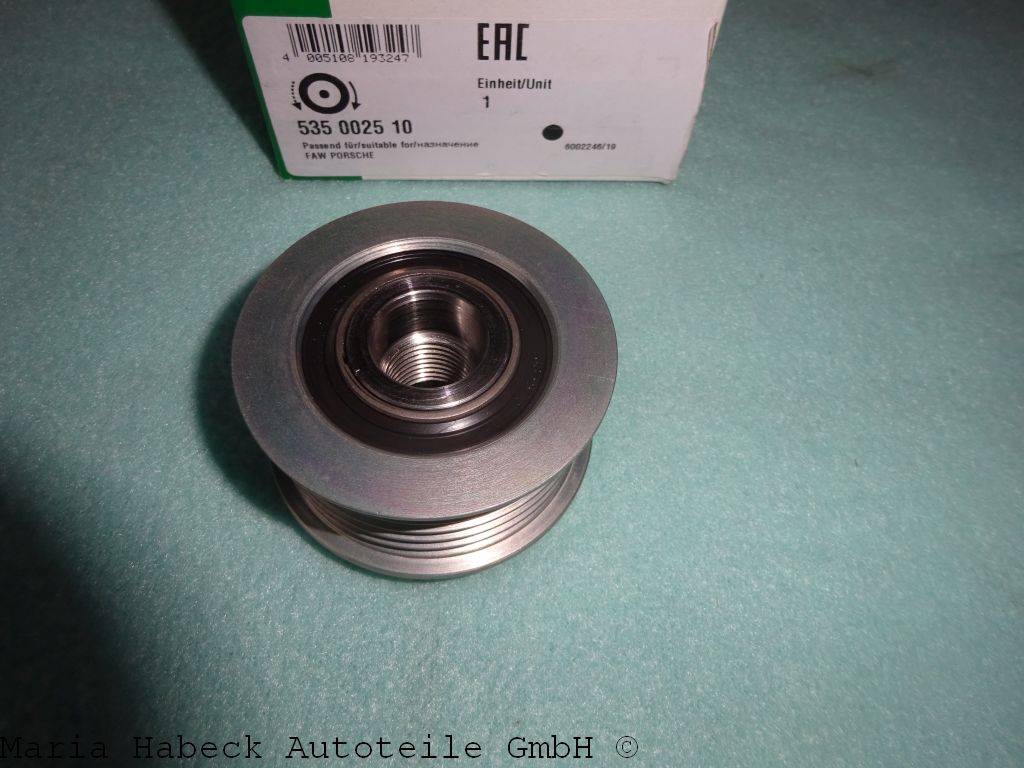 INA pulley with free wheel lock 997 / 987   535 0025 10 INA pulley with free wheel lock 997 / 987   535 0025 10