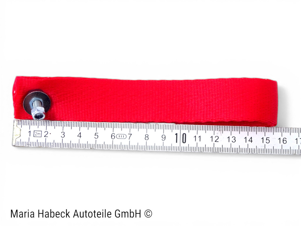 S-Trim Türschlaufe Türentriegelung  rot  SET kpl mit Rosette Porsche 911  964