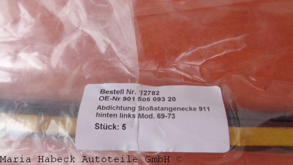 TMP Seal bumper rear left 911 year  69-73  9475