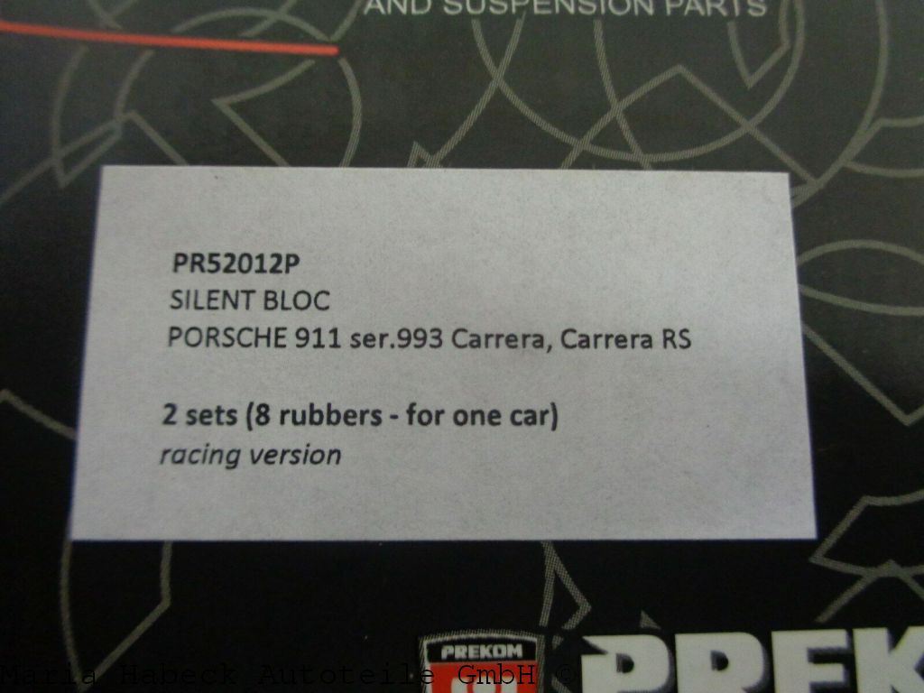 Prekom Lagerbuchsen SET 8 Stck 993 hinten rechts + links  SPORT  52012P Prekom Lagerbuchsen SET 8 Stck 993 hinten rechts + links  SPORT  52012P