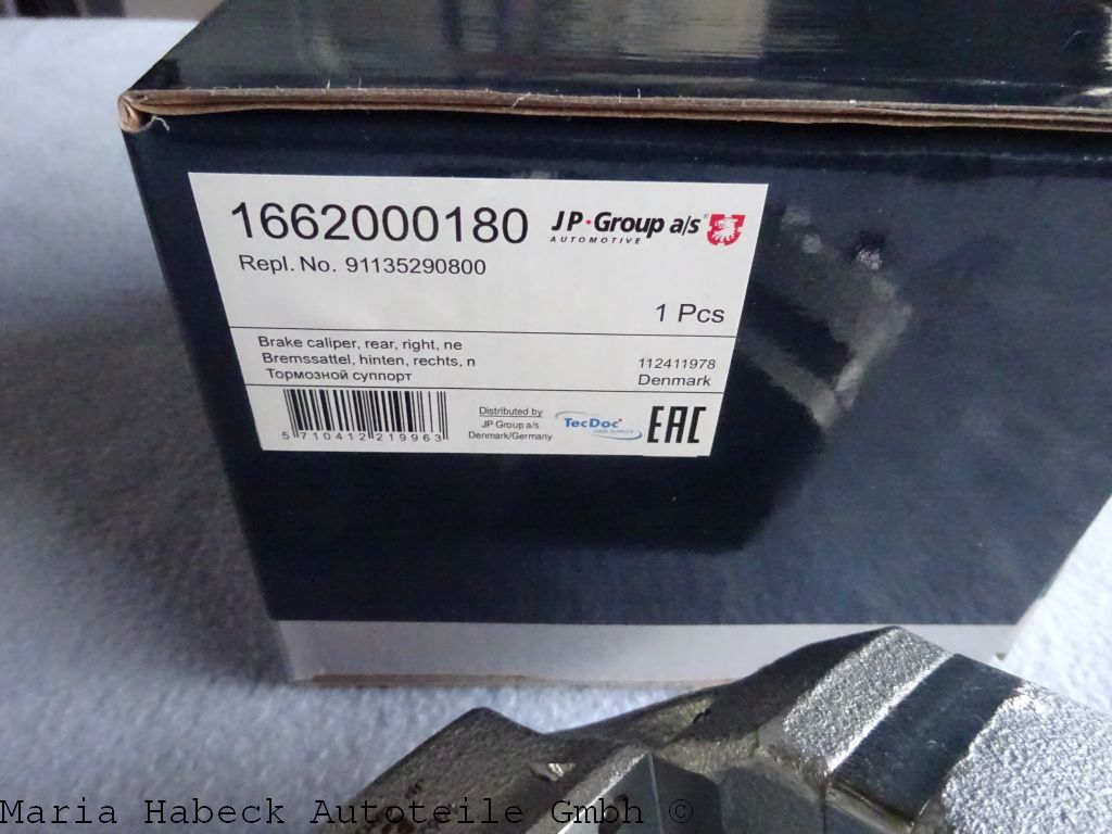 JP Dansk Bremssattel   hinten rechts Porsche 911 69-83   91135290800