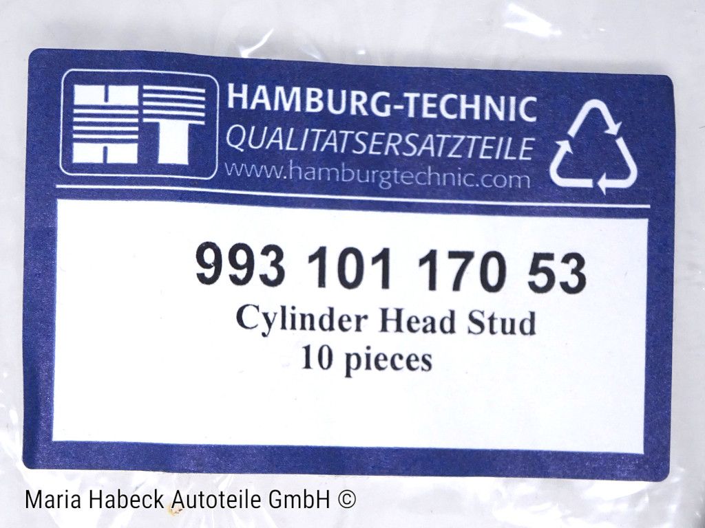 HT Zylinderkopfbolzen Stahl 993 Design SET 12 Porsche 911 964  993  99310117053