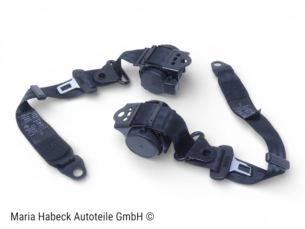 S-Trim Sicherheitsgurt 3-Punkt Schwarz Set 2 incl. Befestigung 914  91455250116