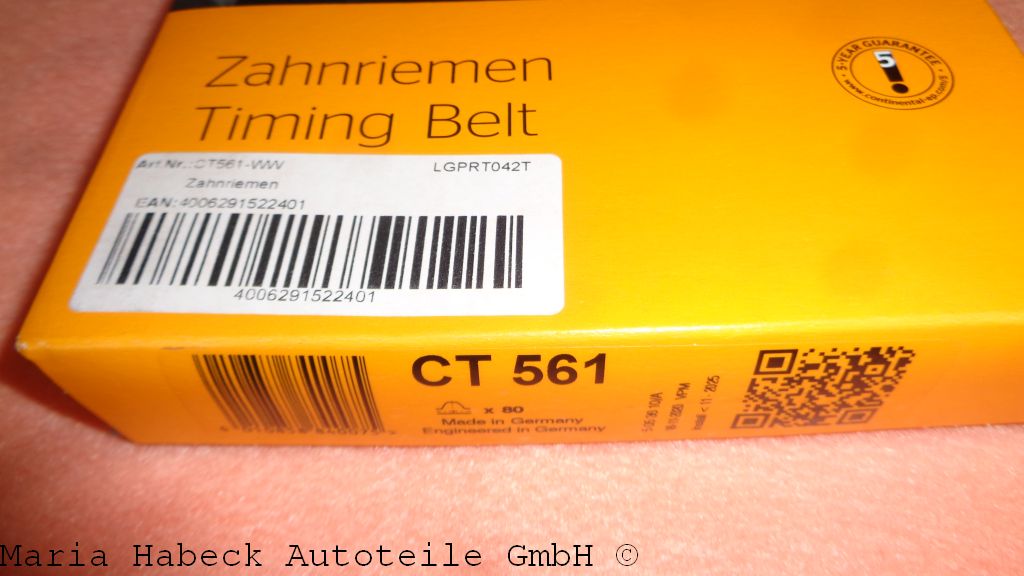 Conti Zahnriemen Porsche 911 Mech Einspritzpumpe  CT 561    99919203040 Conti Zahnriemen Porsche 911 Mech Einspritzpumpe  CT 561    99919203040
