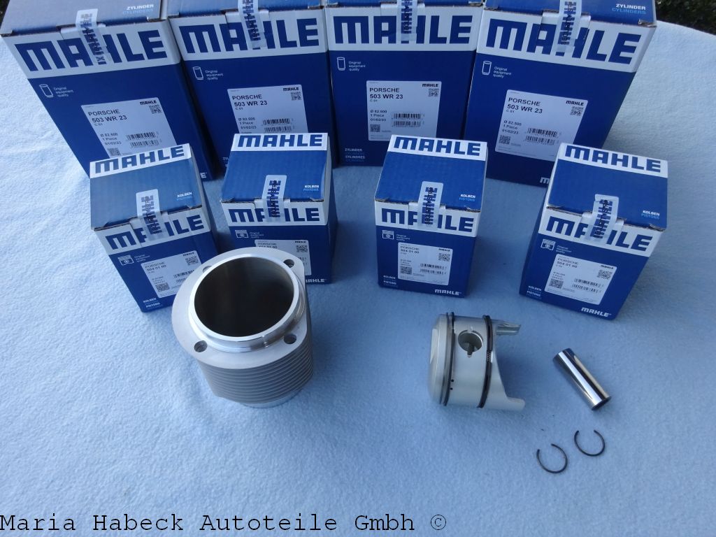 Mahle piston and cylinder SET 4 Porsche 356 / 912 90PS 5040190 61610390490