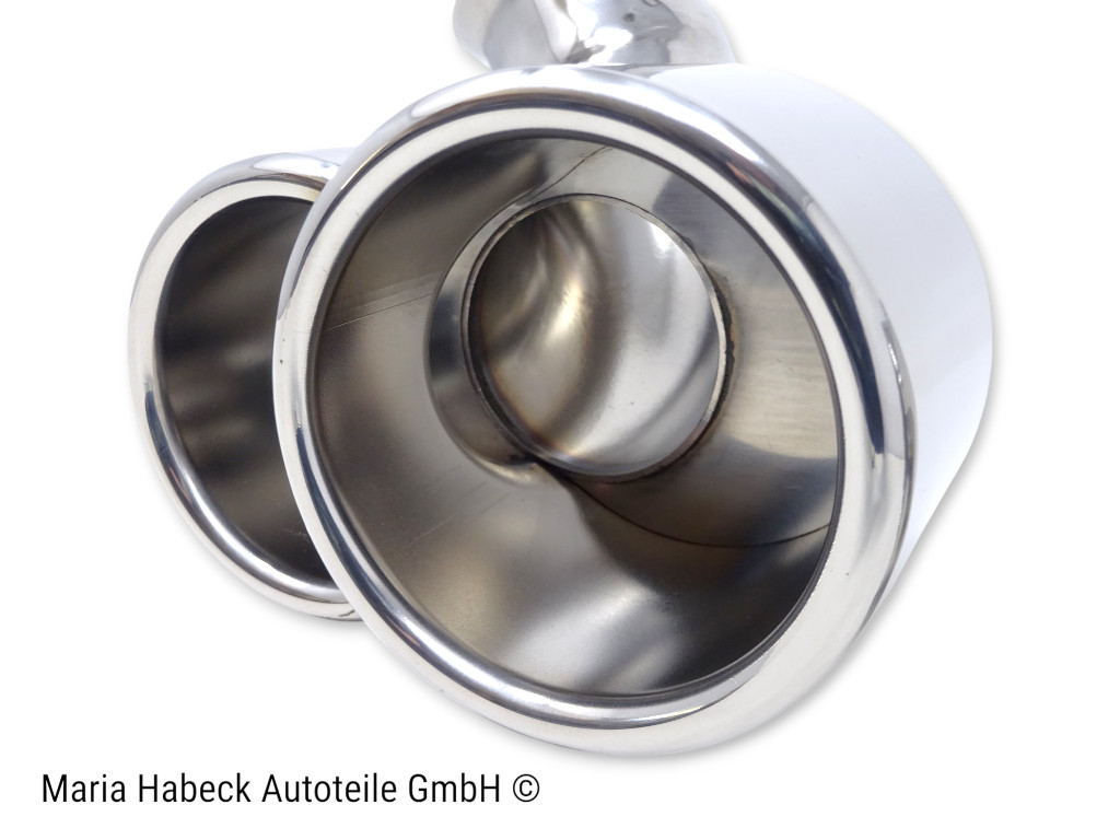 JP Auspuff Endrohr im Turbo Look Edelstahl  Porsche 996  96.904S  99611125155