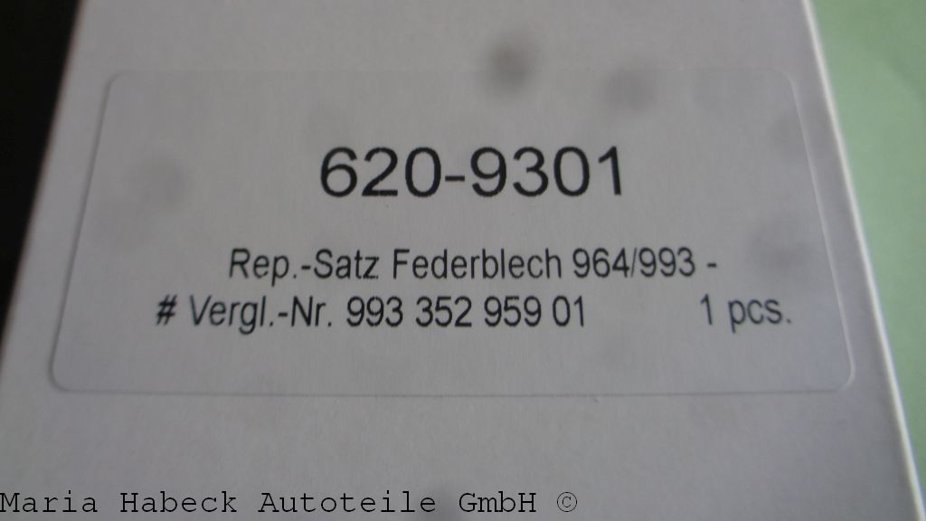 CPS Repair kit spring plate for brake caliper rear   944/964/993  993 352 959 01 CPS Repair kit spring plate for brake caliper rear   944/964/993  993 352 959 01