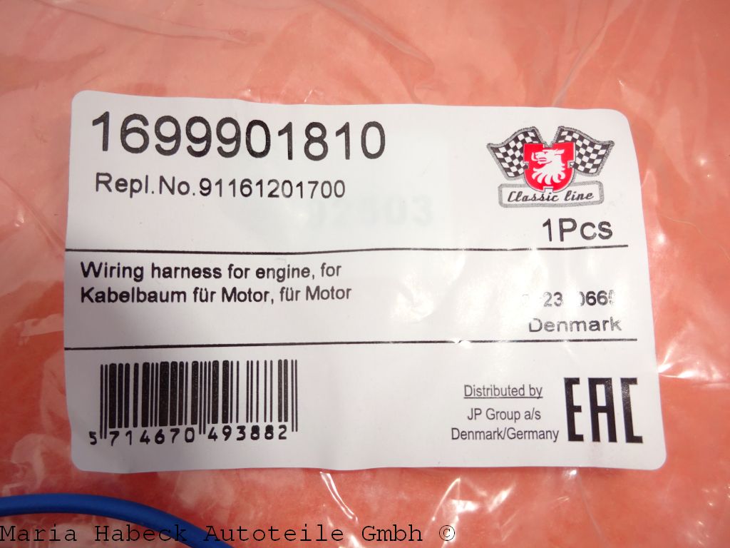 JP Kabelbaum Motor Porsche 911 2.2 / 2.4 16999901810 91161201700  91161201700 JP Kabelbaum Motor Porsche 911 2.2 / 2.4 16999901810 91161201700  91161201700