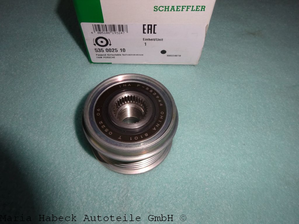 INA pulley with free wheel lock 997 / 987   535 0025 10