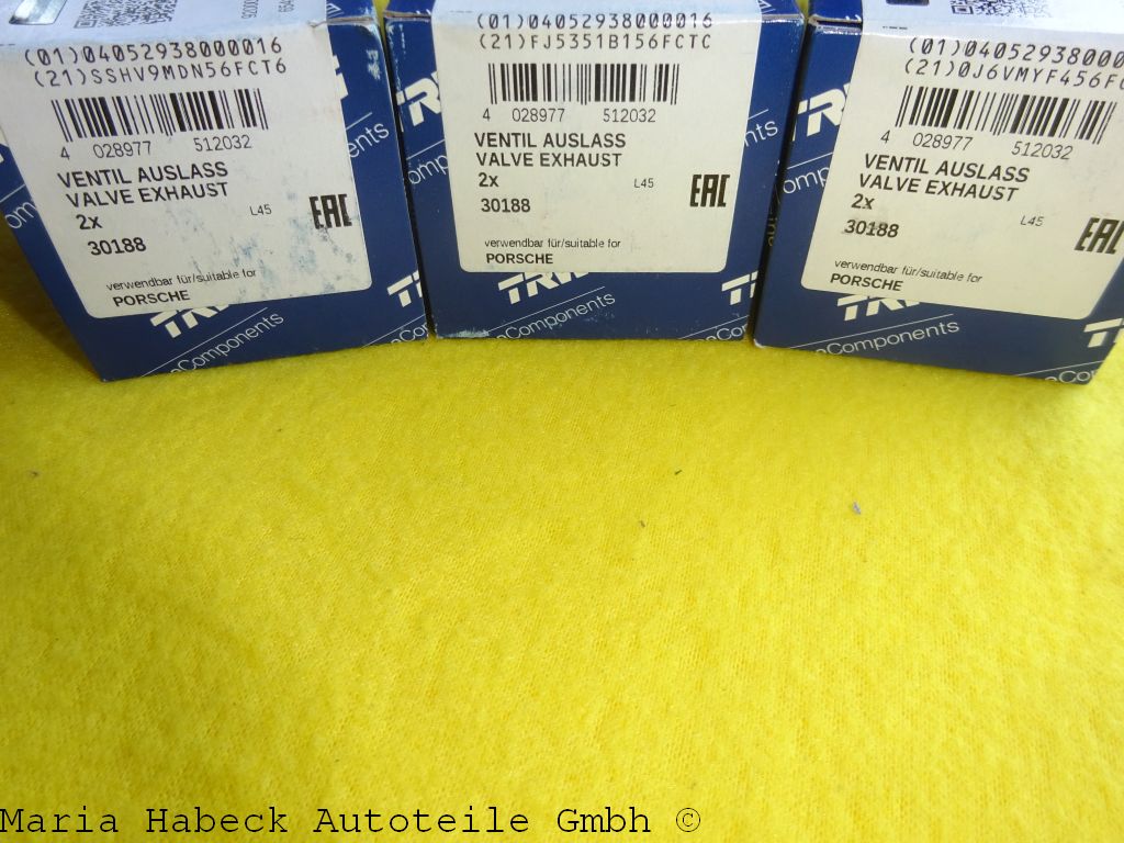 TRW Auslassventil  Set 6  Porsche  964  3,6 Bj. 1990 -1993   30188   96410541904 TRW Auslassventil  Set 6  Porsche  964  3,6 Bj. 1990 -1993   30188   96410541904