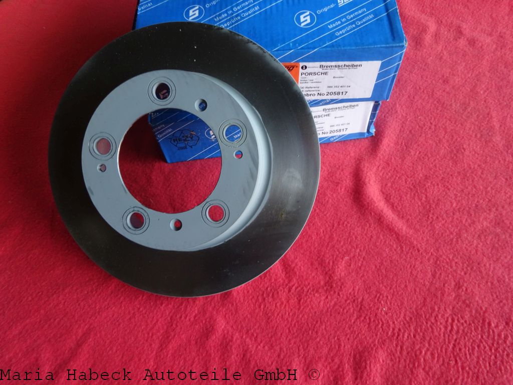 Sebro Bremsscheiben SET  Boxster 2,5 / 2,7 HA 205817C