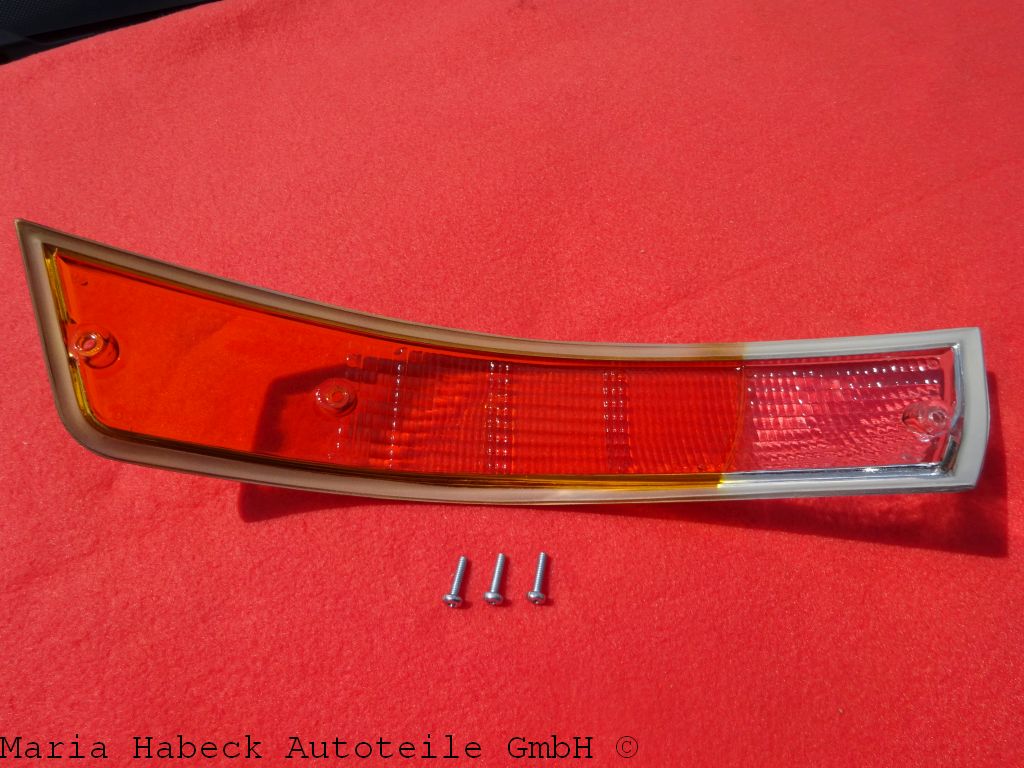 Indicator glass front right White Orang/ Crom year  69-71  P 14963 D