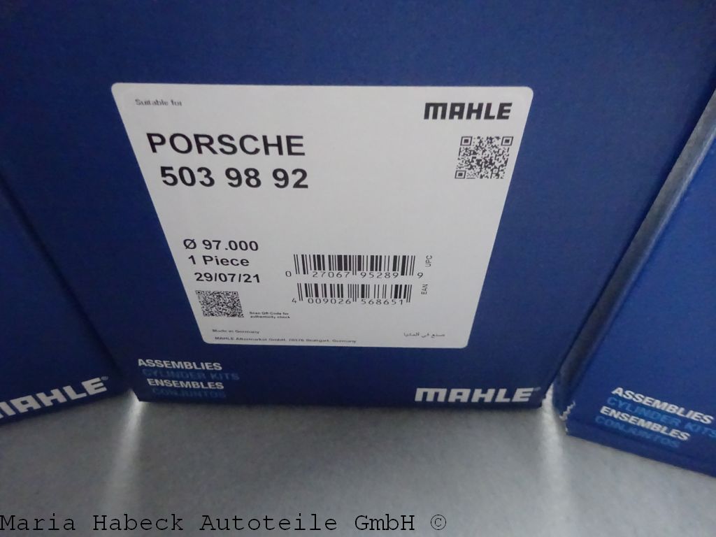 Mahle  Piston and cylinder assembly  for Porsche 964 Turbo  5039892  93010395409