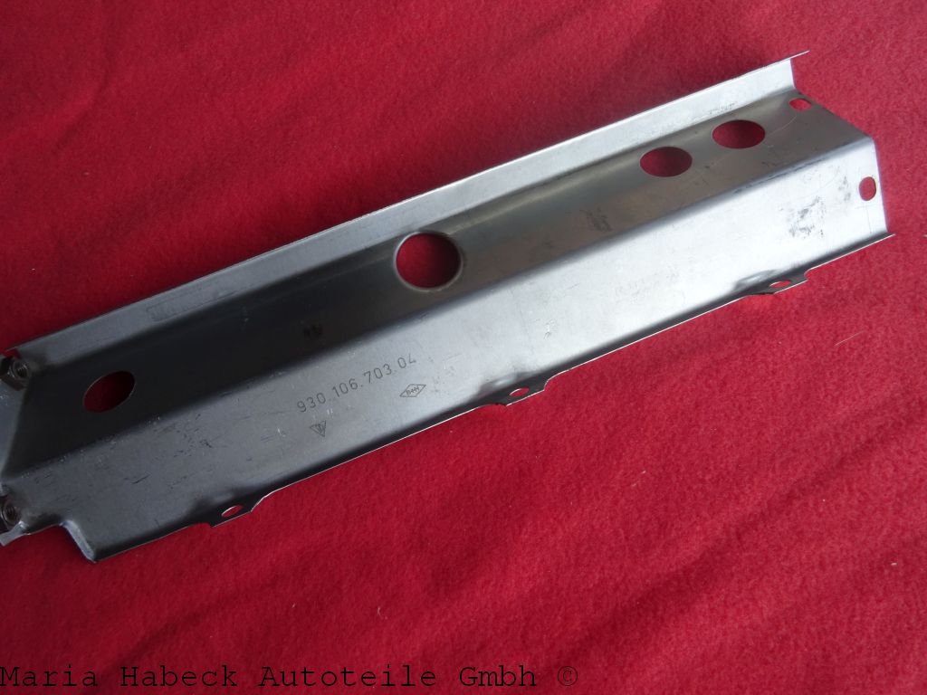 B&H aluminum engine cover plate left Porsche 964 965 Turbo 93010670309