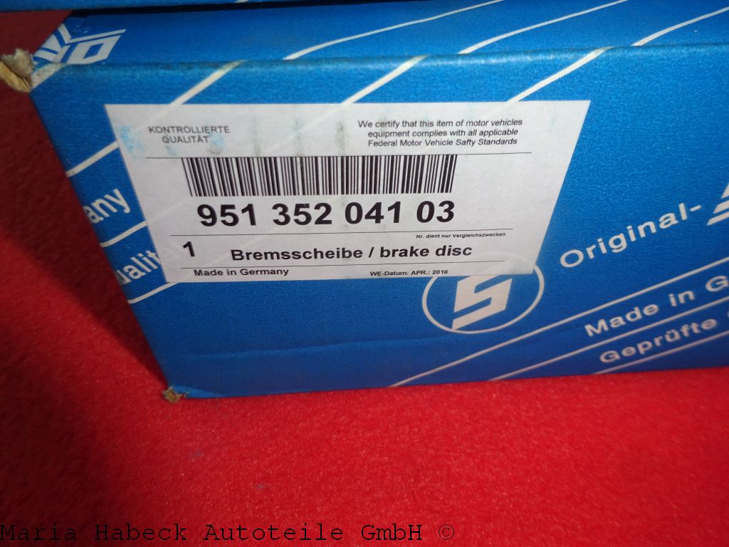 Sebro Brake disc 928 8 / 83-11 / 95 944 Turbo 85-86  205804C Sebro Brake disc 928 8 / 83-11 / 95 944 Turbo 85-86  205804C