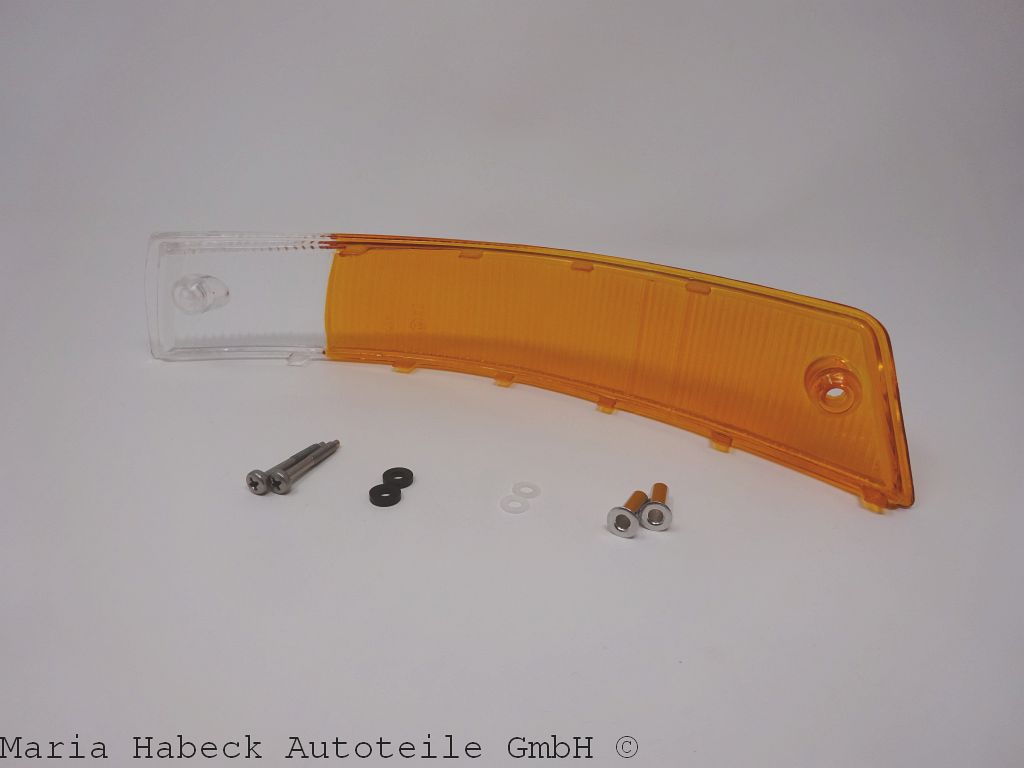 Blinker glass front right, without frame, with screws EU Porsche 911 / 912 65-68